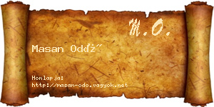 Masan Odó névjegykártya